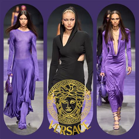 labbra glitter versace runway|versace spring and summer 2025.